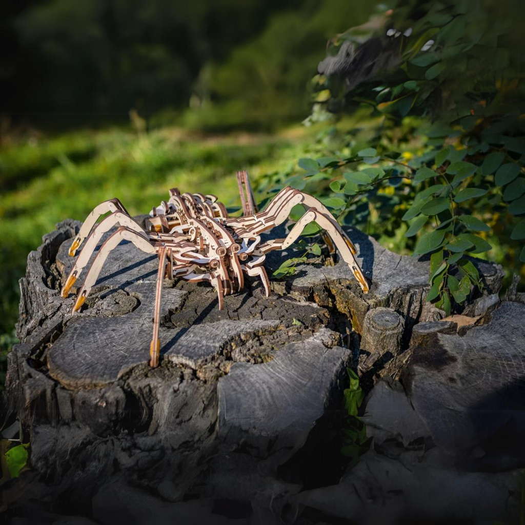 magicholz-spinne-mechanisch-3d-holzpuzzle-tiermodell image 1