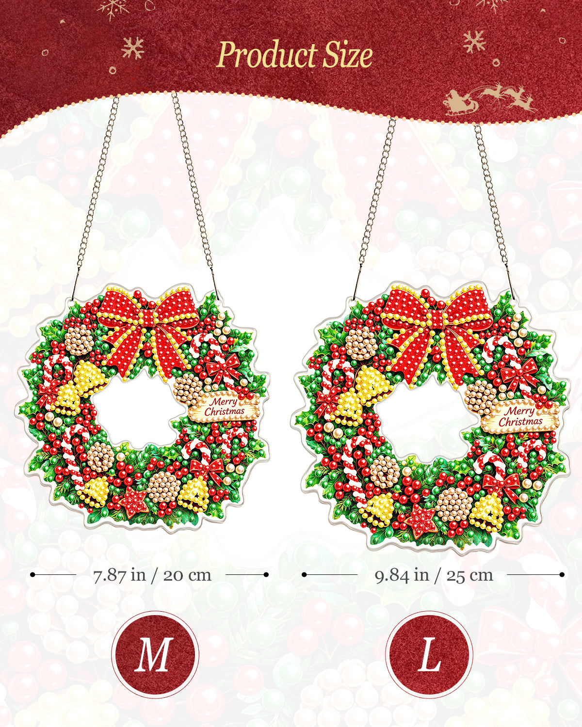 kaayee-suncatcher-christmas-wreath-fensterbild-20-cm image 4