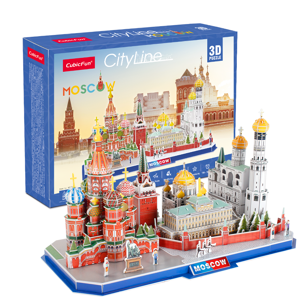 cubicfun-city-line-mc266h-moscow-3d-puzzle-moskau image 1