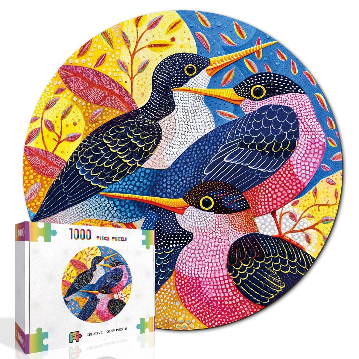 kaayee-cardboard-puzzle-birdsong-in-bloom-1000-teile-v-gel image 2