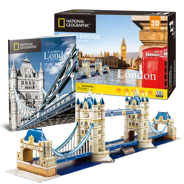 cubicfun-city-traveller-ds0978h-tower-bridge-3d-puzzle image 1