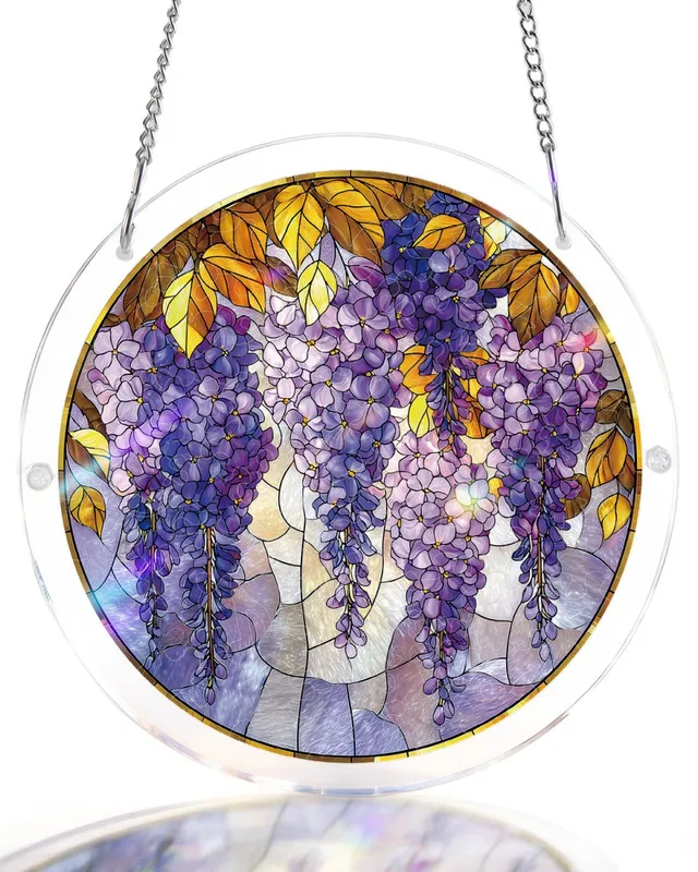 kaayee-suncatcher-puzzle-wisteria-in-glasslight-acrylbild image 1