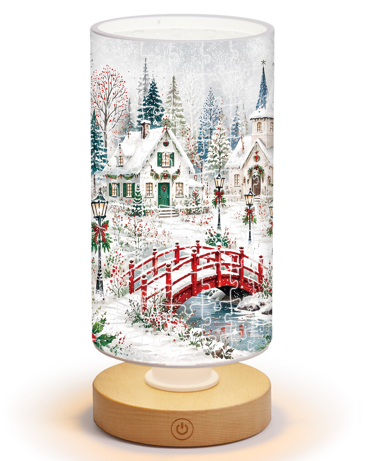 kaayee-night-light-christmas-snow-village-nachtlicht-rund image 1