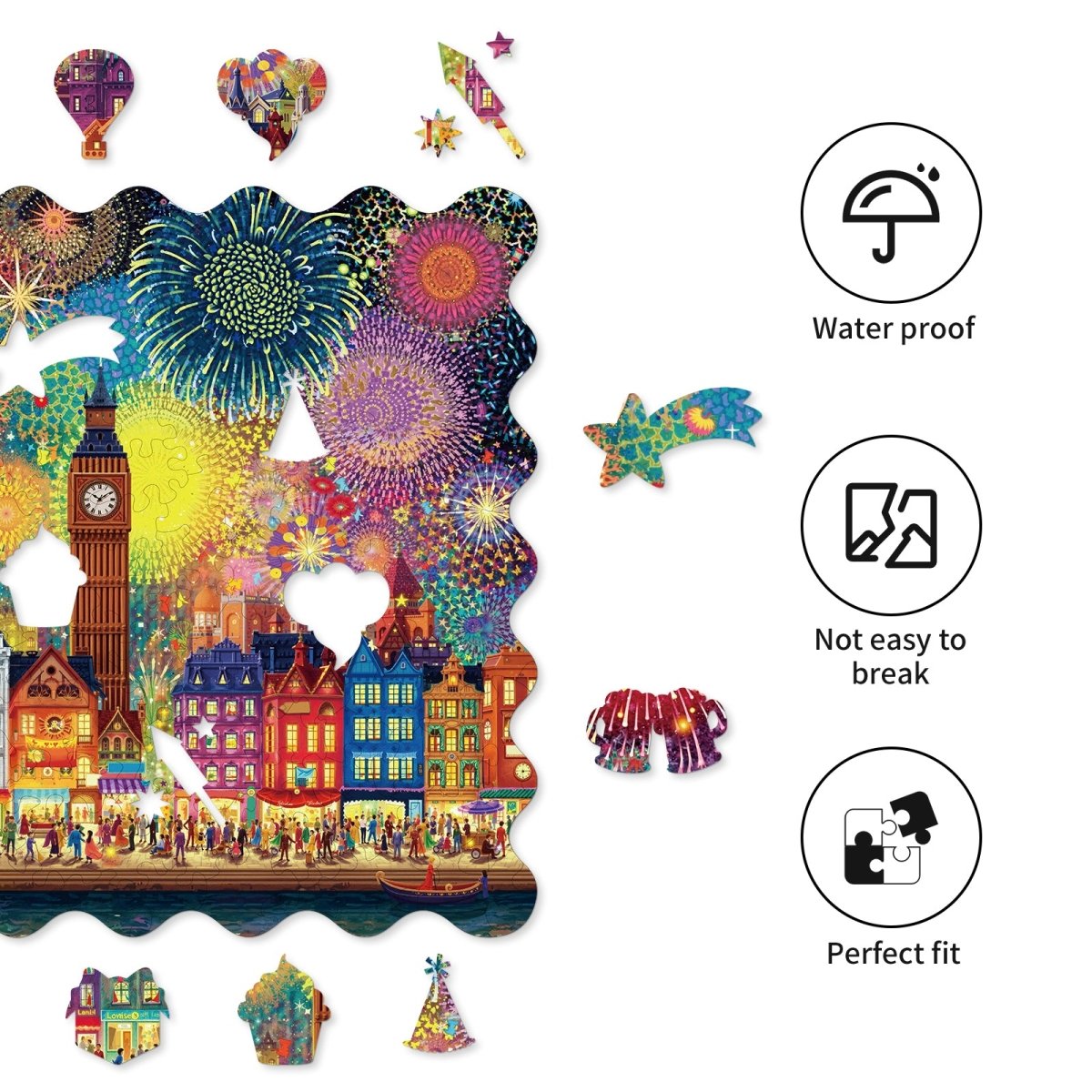 kaayee-city-of-fireworks-holzpuzzle-medium-nacht image 3