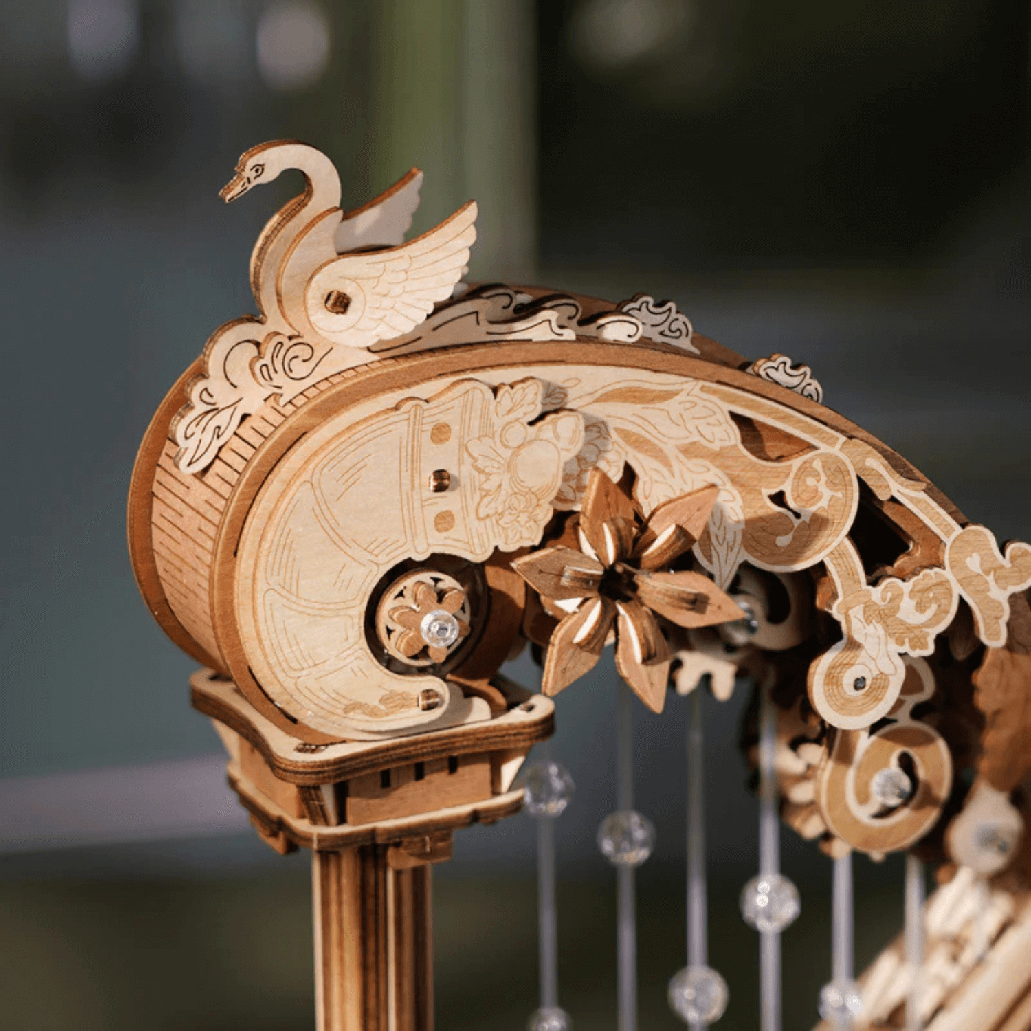 rolife-magic-harp-harfe-holzbausatz-spieluhr-mechanik-modell image 6