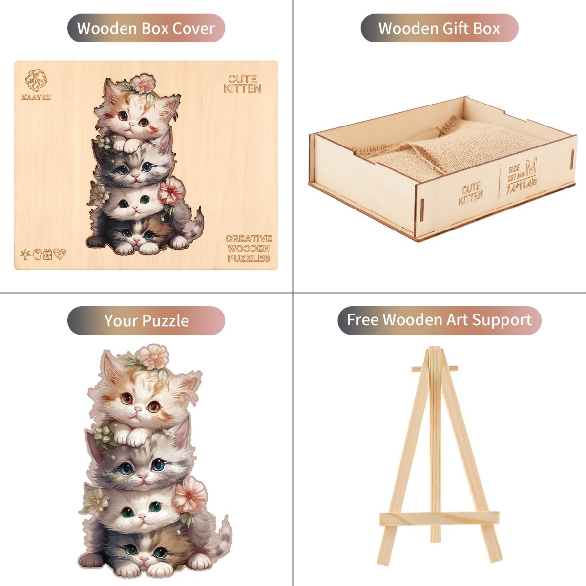 kaayee-wooden-puzzle-cute-kitten-holzpuzzle-katze-medium image 5
