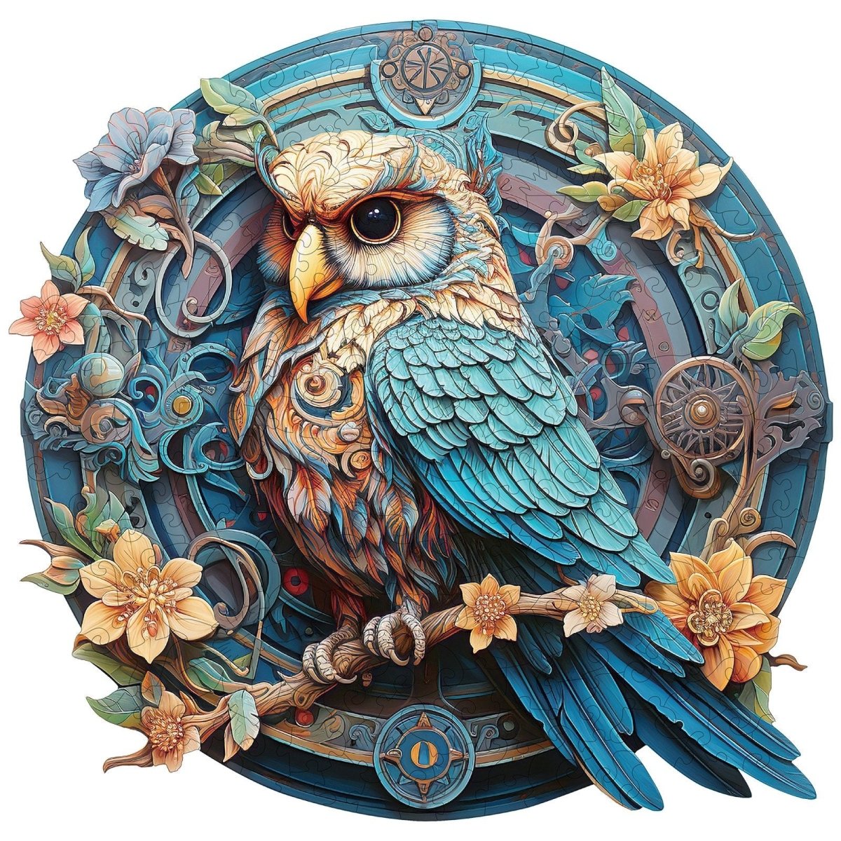 kaayee-wooden-puzzle-wise-owl-holzpuzzle-medium-eule image 1