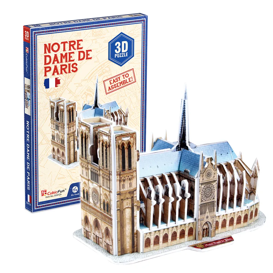 cubic-fun-architecture-s3012h-notre-dame-de-paris-3d-puzzle image 1