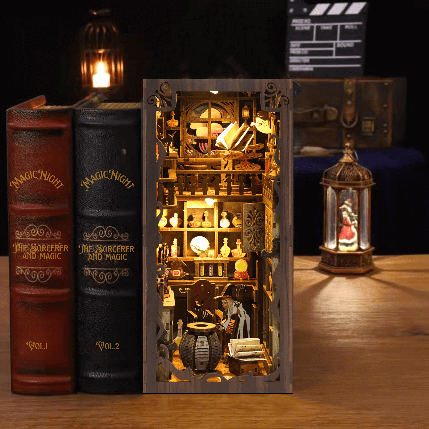 magicholz-magicnight-book-nook-muttertag-mit-licht-karte image 4