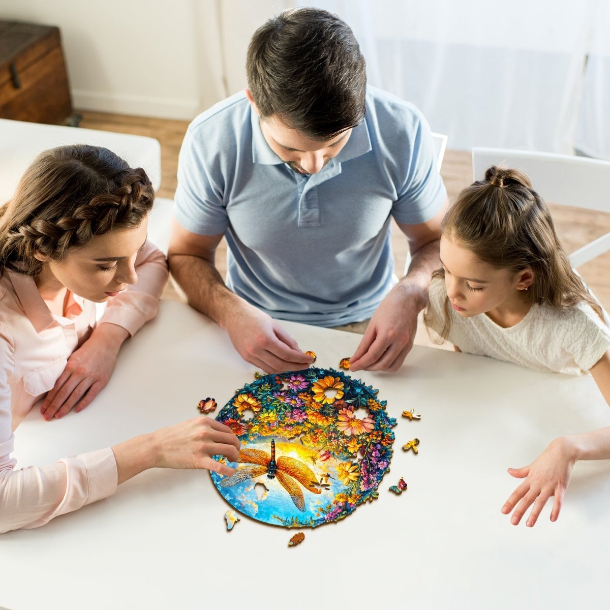 kaayee-wooden-puzzle-libelle-blumen-holzpuzzle-mittel image 6