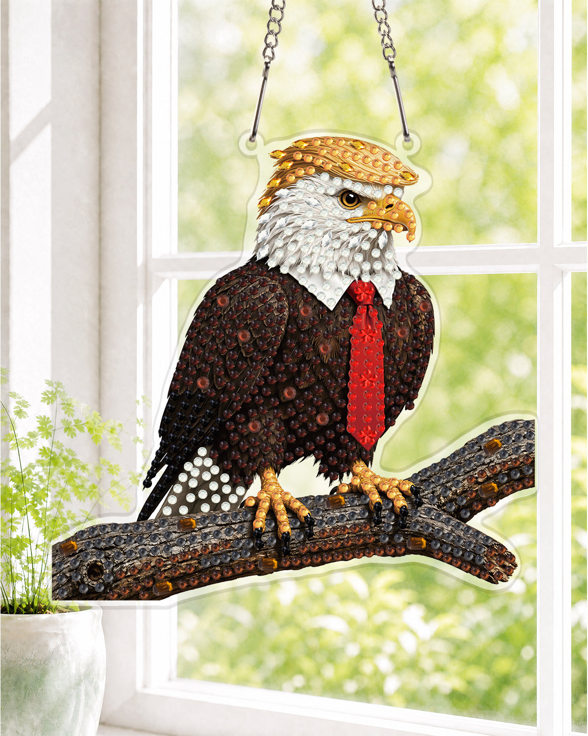 kaayee-trump-eagle-hero-diamond-art-suncatcher-bastelset image 2