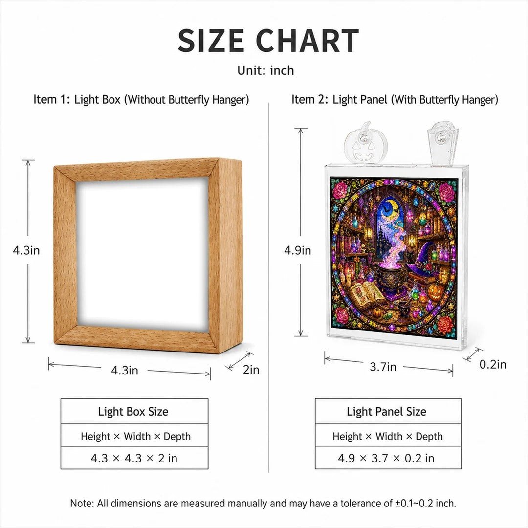 kaayee-witch-s-alchemy-lab-puzzle-nachtlicht-mit-holzrahmen image 3