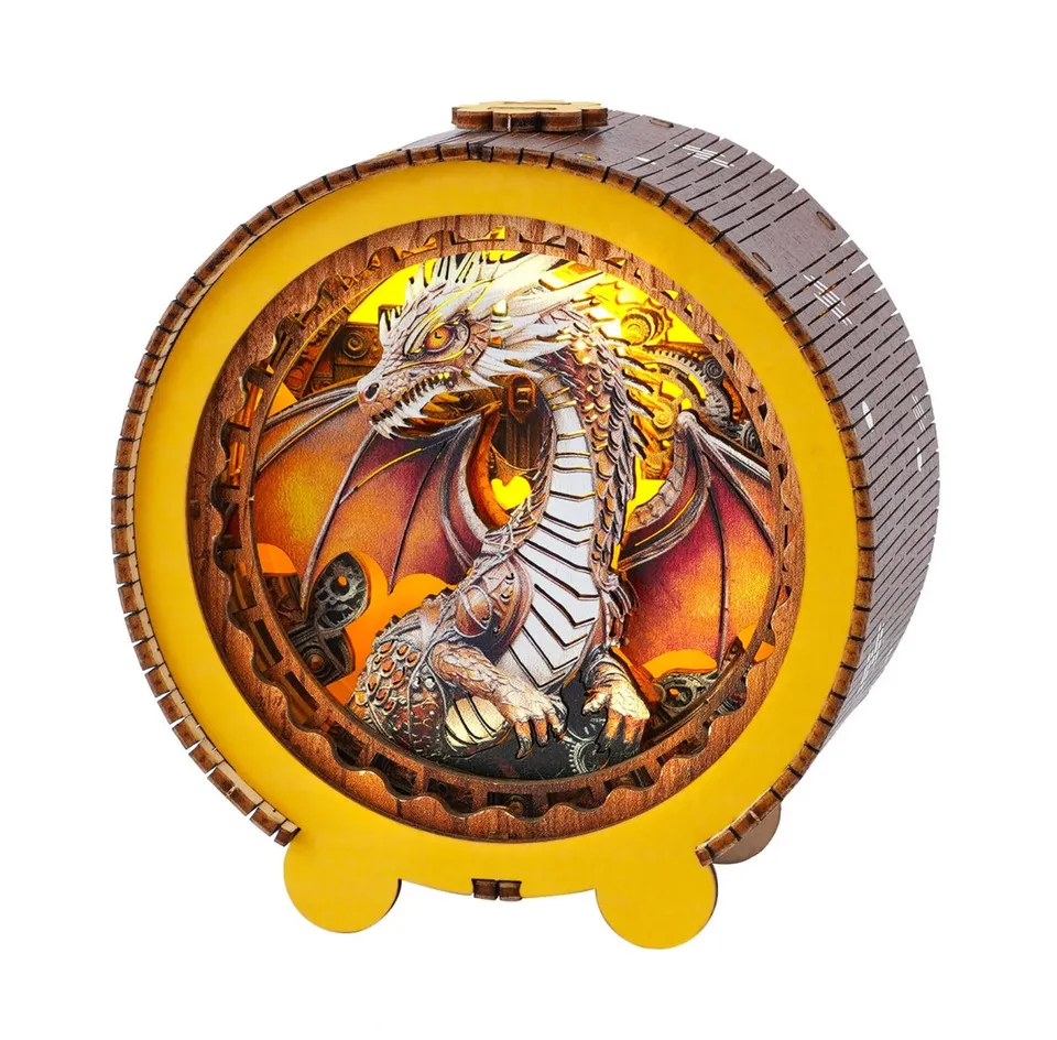 kaayee-night-light-gear-dragon-nachtlicht-holzbausatz-led image 1