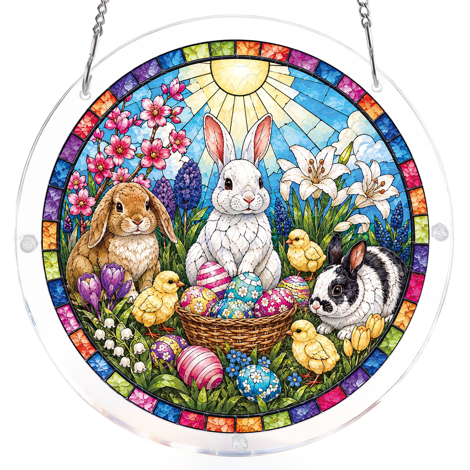 kaayee-suncatcher-puzzle-spring-bunny-fensterbild-small-acryl image 7