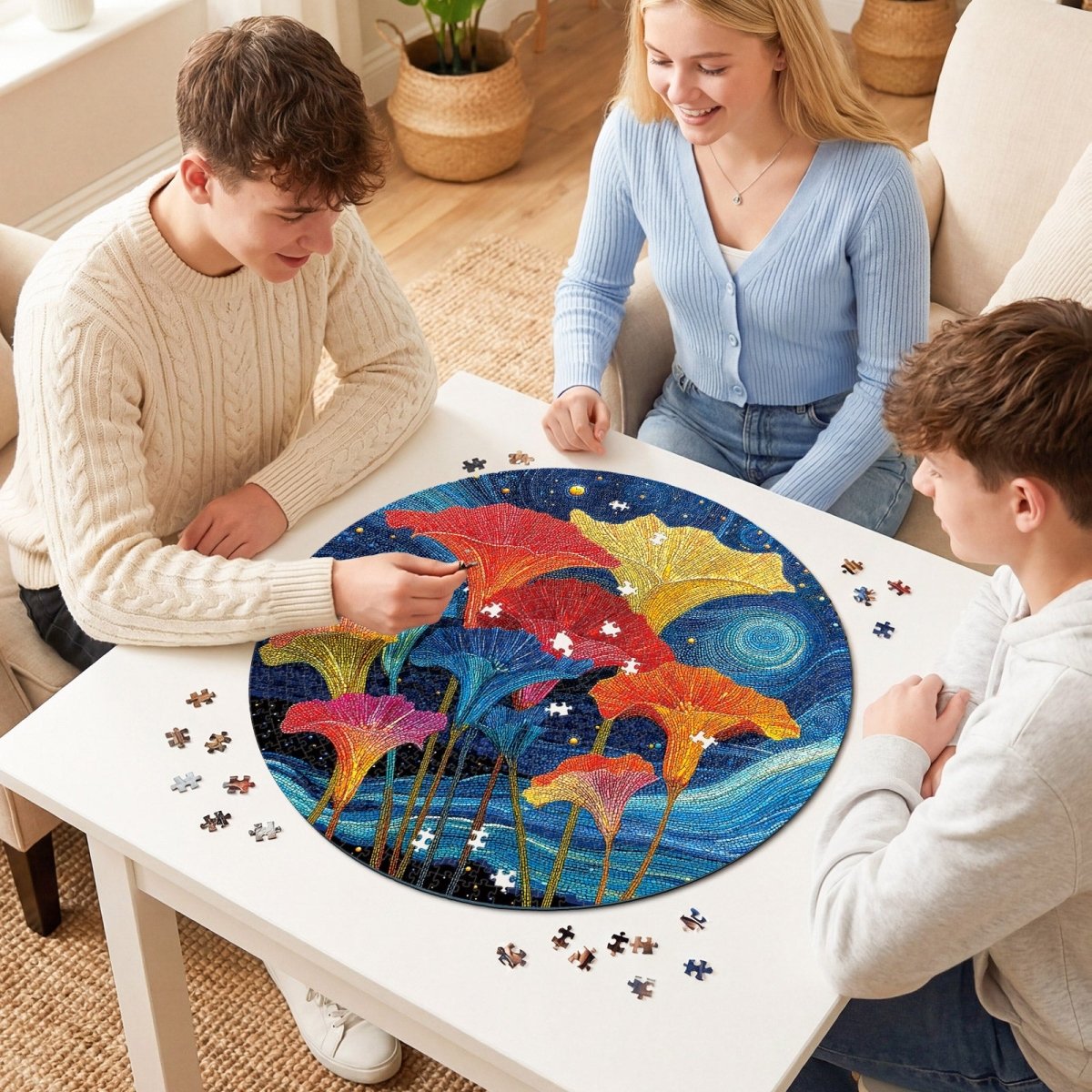 kaayee-cardboard-puzzle-blossoms-1000-teile-eco-white image 8