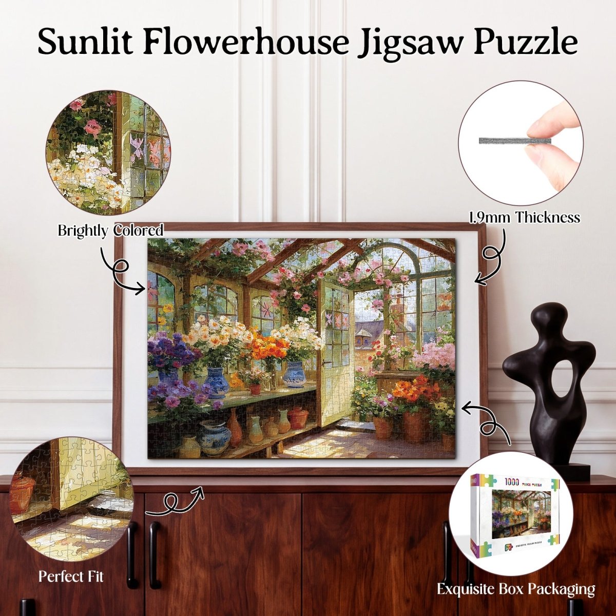 kaayee-cardboard-puzzle-sunlit-flowerhouse-1000-teile-eco image 3