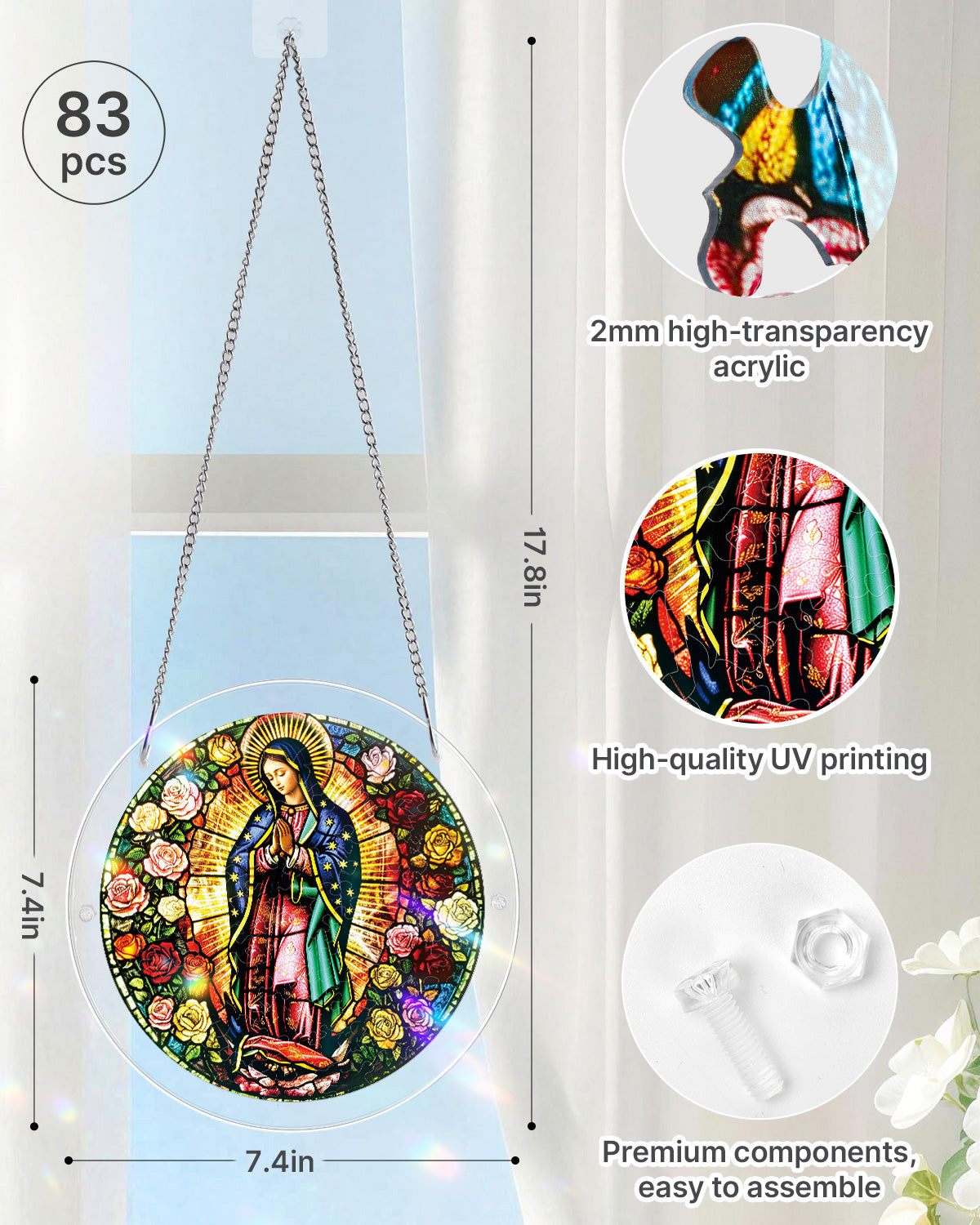 kaayee-suncatcher-light-of-prayer-fensterbild-large-22-6-cm image 4