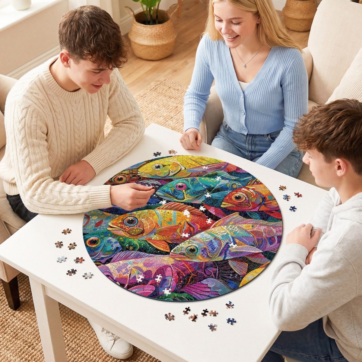 kaayee-cardboard-puzzle-prismatic-fish-realm-1000teile-eco image 8