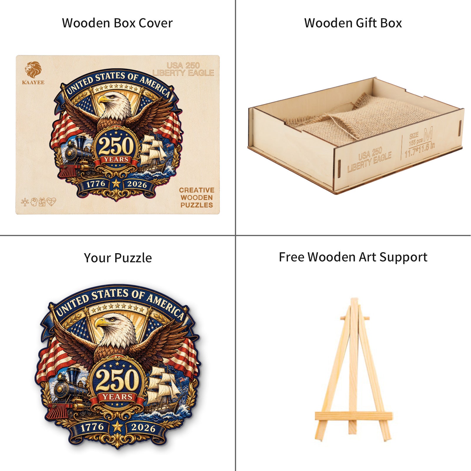 kaayee-wooden-puzzle-usa-250-liberty-eagle-holzpuzzle-m image 4