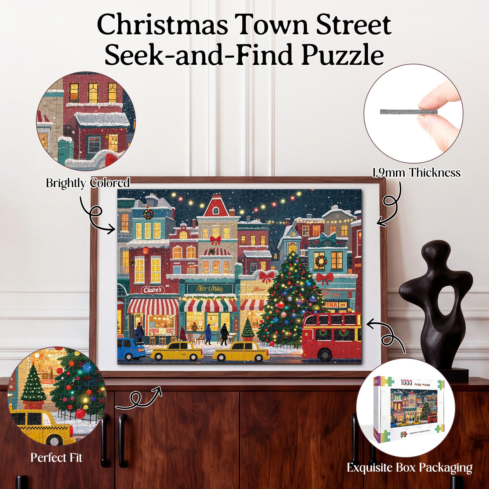kaayee-cardboard-puzzle-christmas-town-puzzle-1000-weihnachten image 3