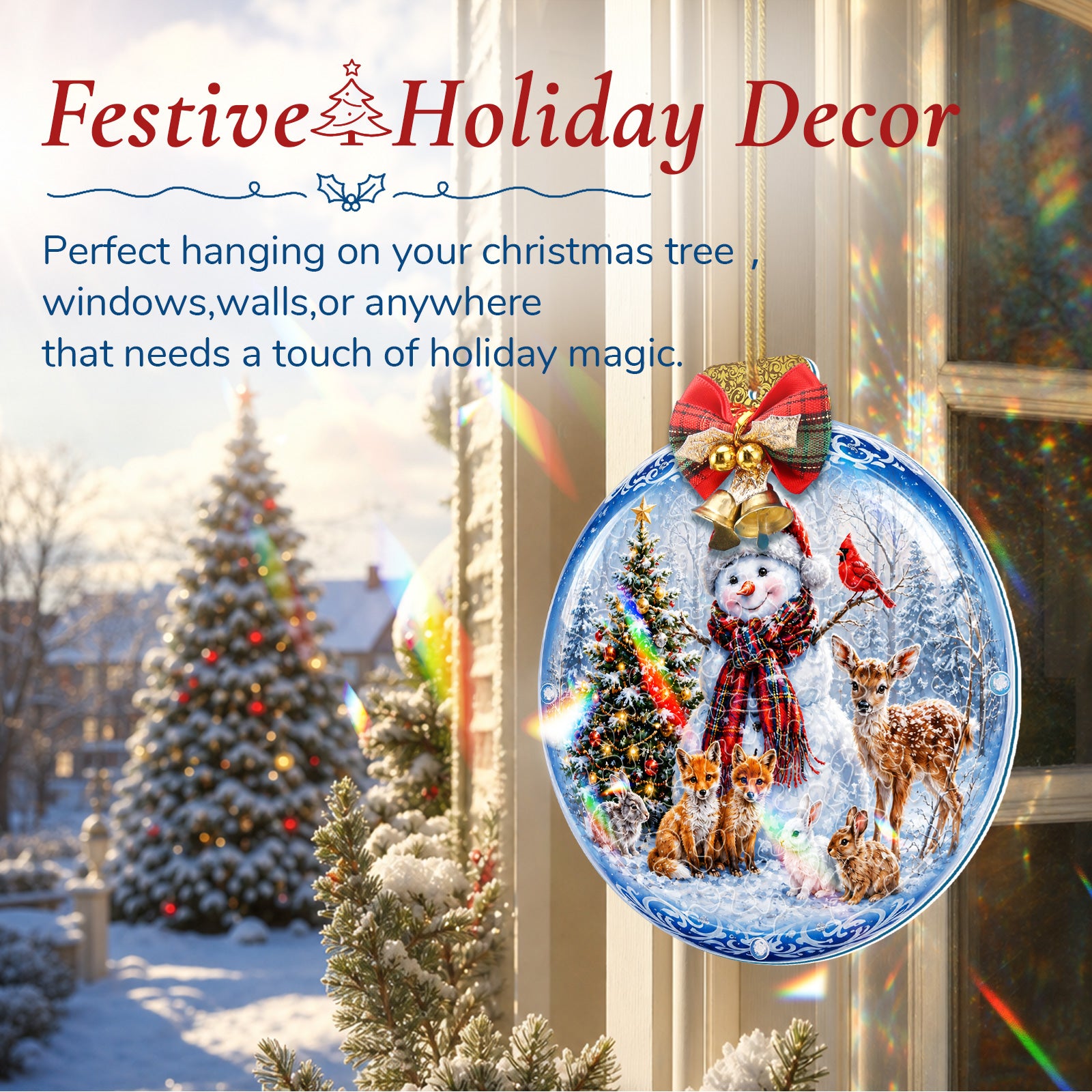 kaayee-snowman-woodland-suncatcher-mini-15-cm-fensterbild image 3