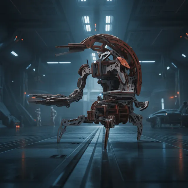 magicholz-mechanischer-bausatz-star-wars-droideka-holzmodell image 1