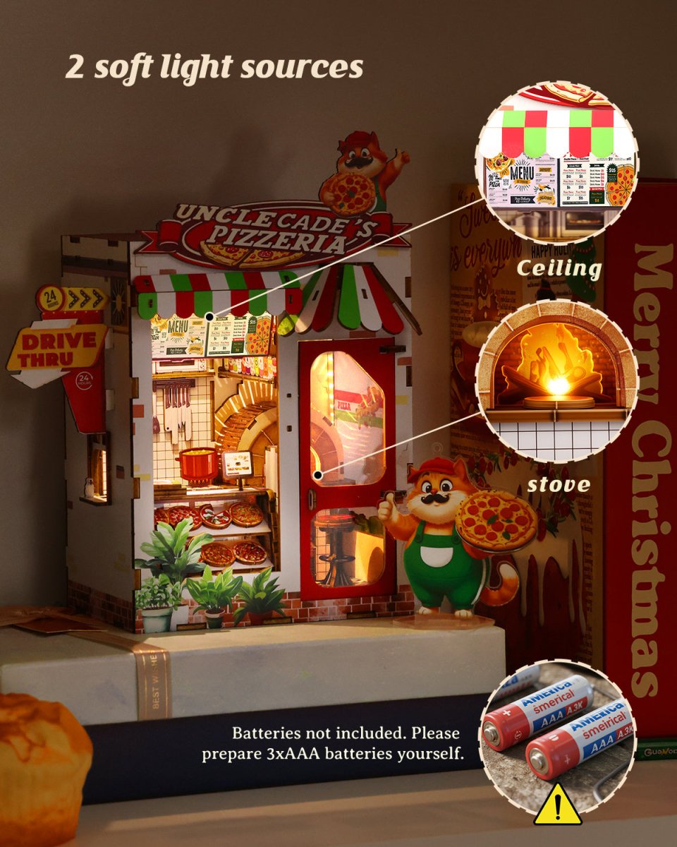 kaayee-uncle-cade-s-pizzeria-book-nook-kit-bastelset image 4