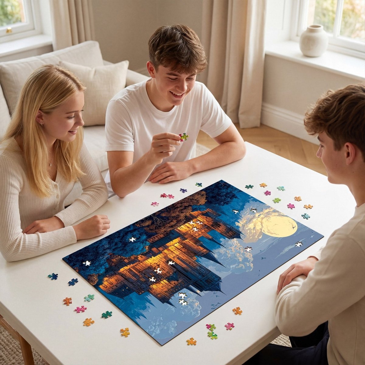 kaayee-moonlit-castle-1000-teile-puzzle-standard-edition-schloss image 8