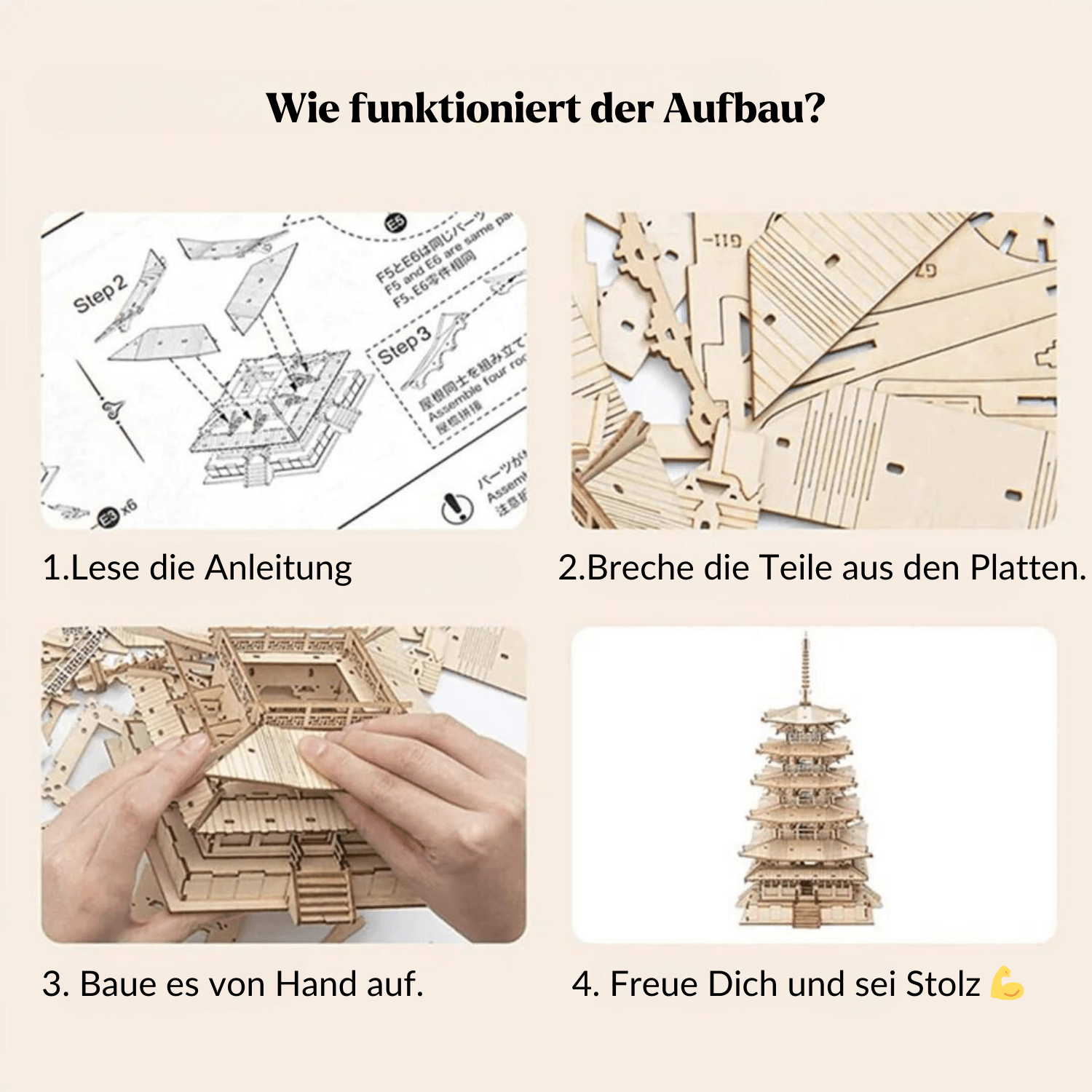 magicholz-3d-puzzle-five-storied-pagoda-holzpuzzle-275-teile image 5