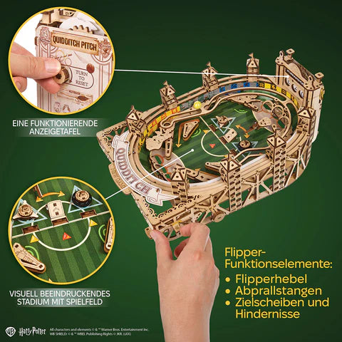 magicholz-mechanischer-bausatz-harry-potter-quidditch-fan-pack-flipper image 3
