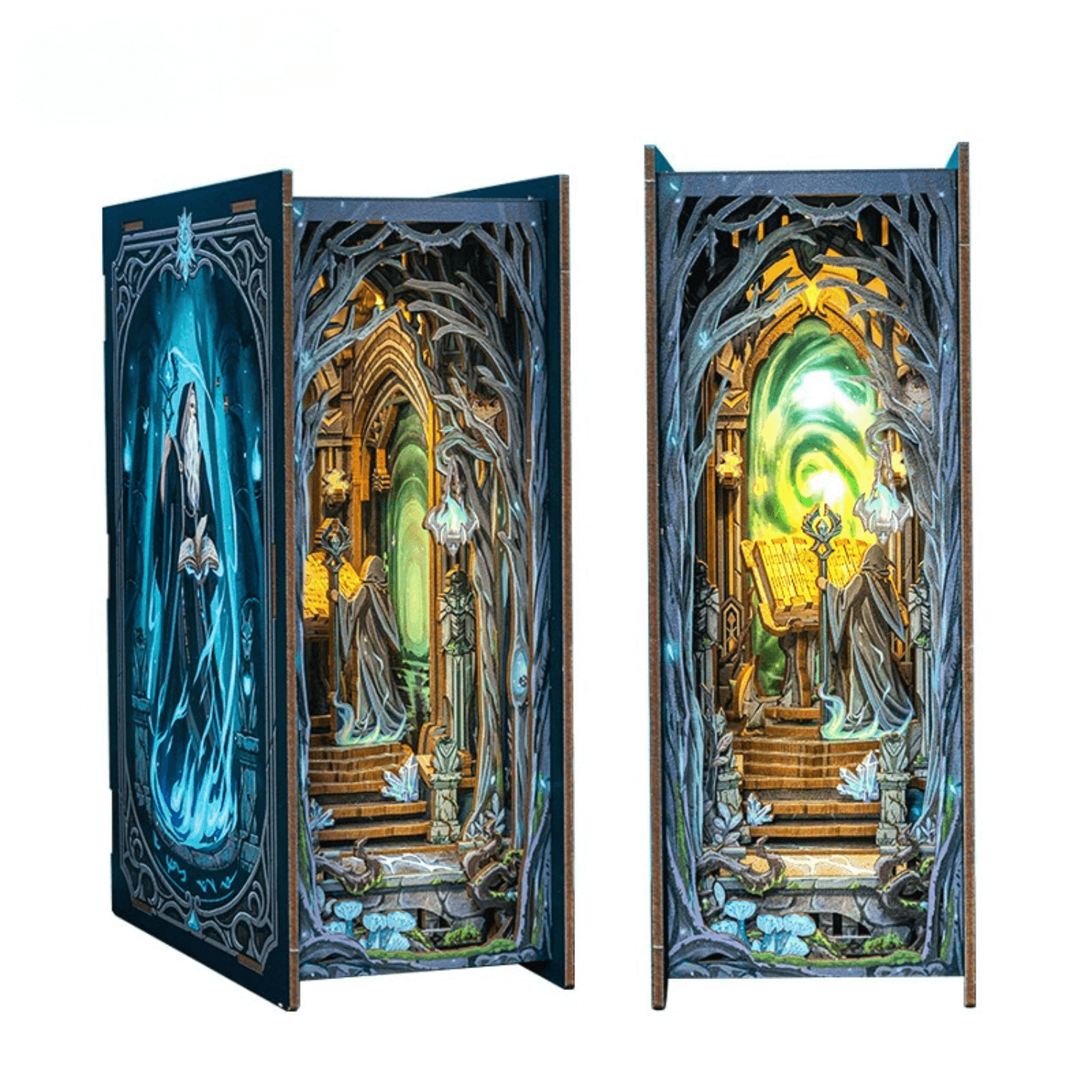 magicholz-book-nook-the-gate-of-wonderland-deko-mit-led-licht image 8