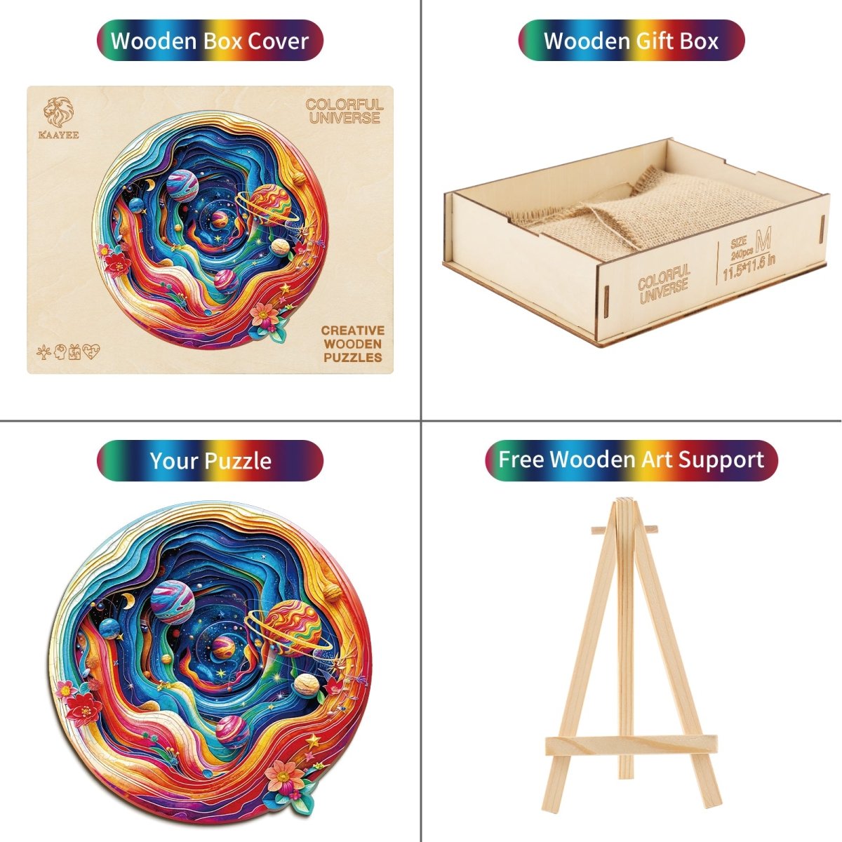 kaayee-wooden-puzzle-colorful-universe-holzpuzzle-medium image 3