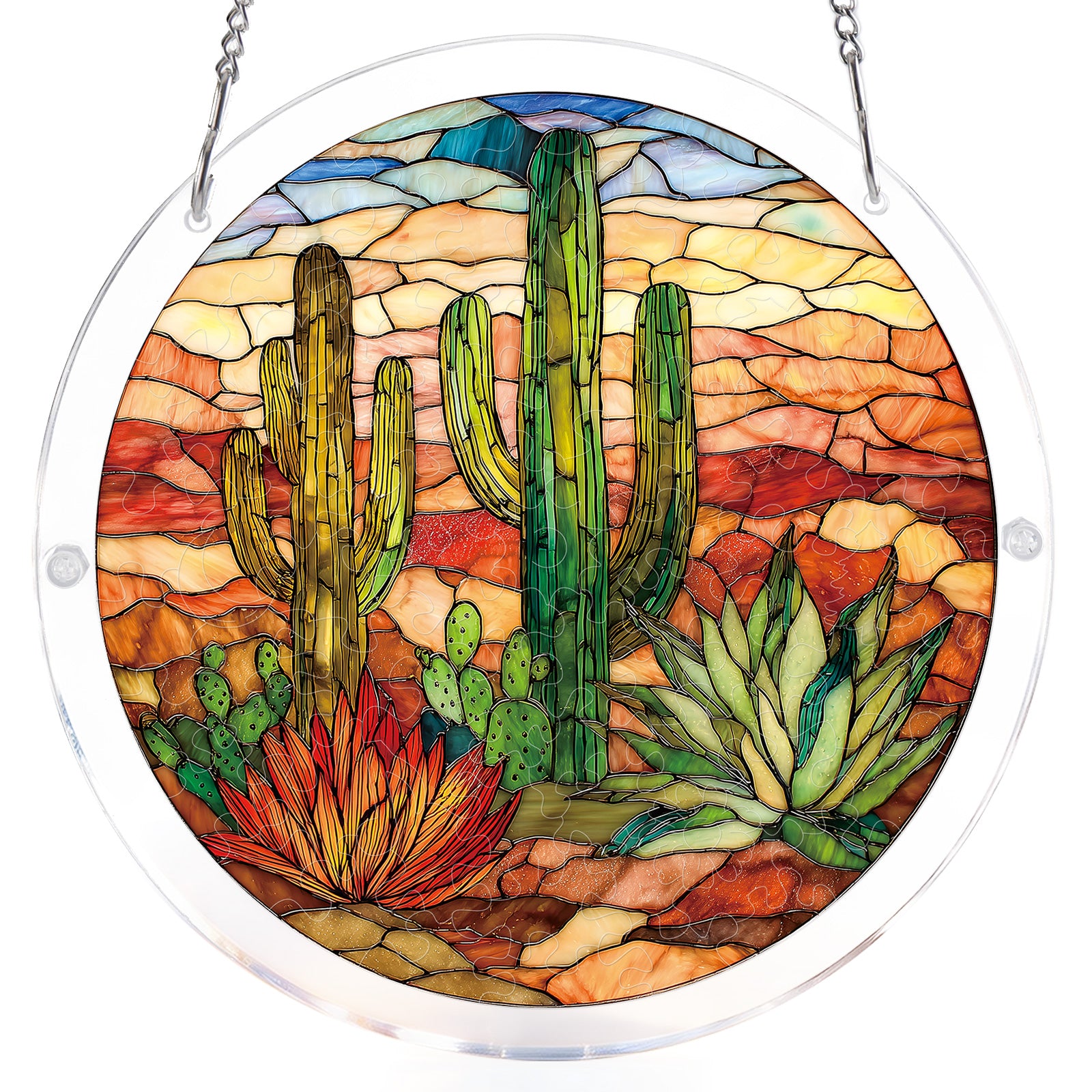 kaayee-suncatcher-puzzle-sunset-cactus-acryl-medium image 7