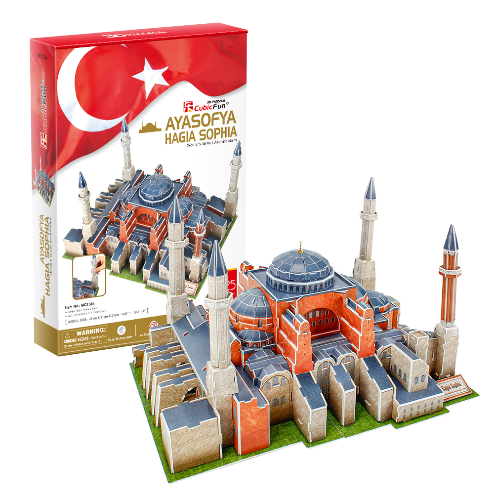 cubicfun-architecture-expert-mc134h-hagia-sophia-3d-puzzle-moschee image 1