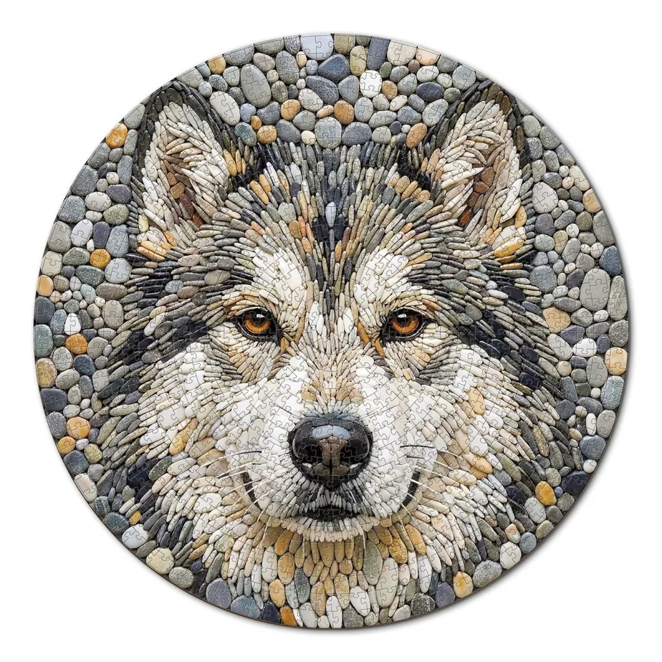 kaayee-stone-wolf-puzzle-1000-teile-eco-white-board image 1
