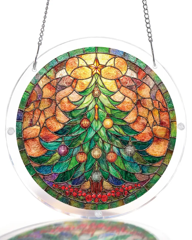 kaayee-christmas-glow-tree-suncatcher-medium-fensterbild image 1