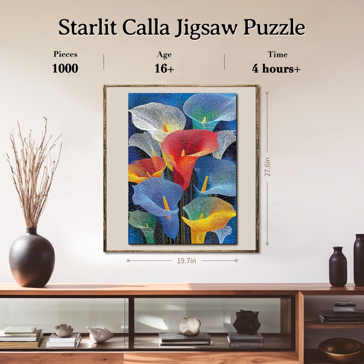kaayee-cardboard-starlit-calla-puzzle-1000-teile-eco-blumen image 6