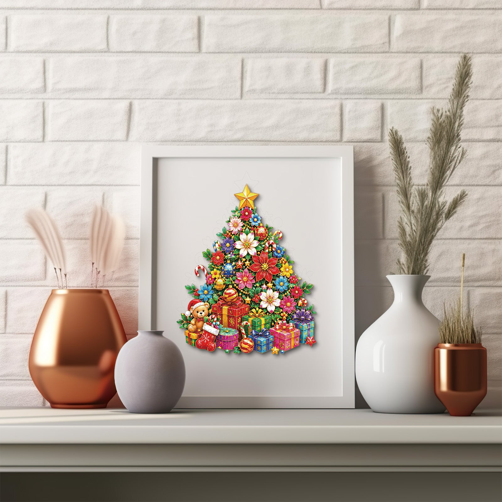 kaayee-wooden-puzzle-floral-gift-christmas-tree-holzpuzzle-medium-weihnachten image 7