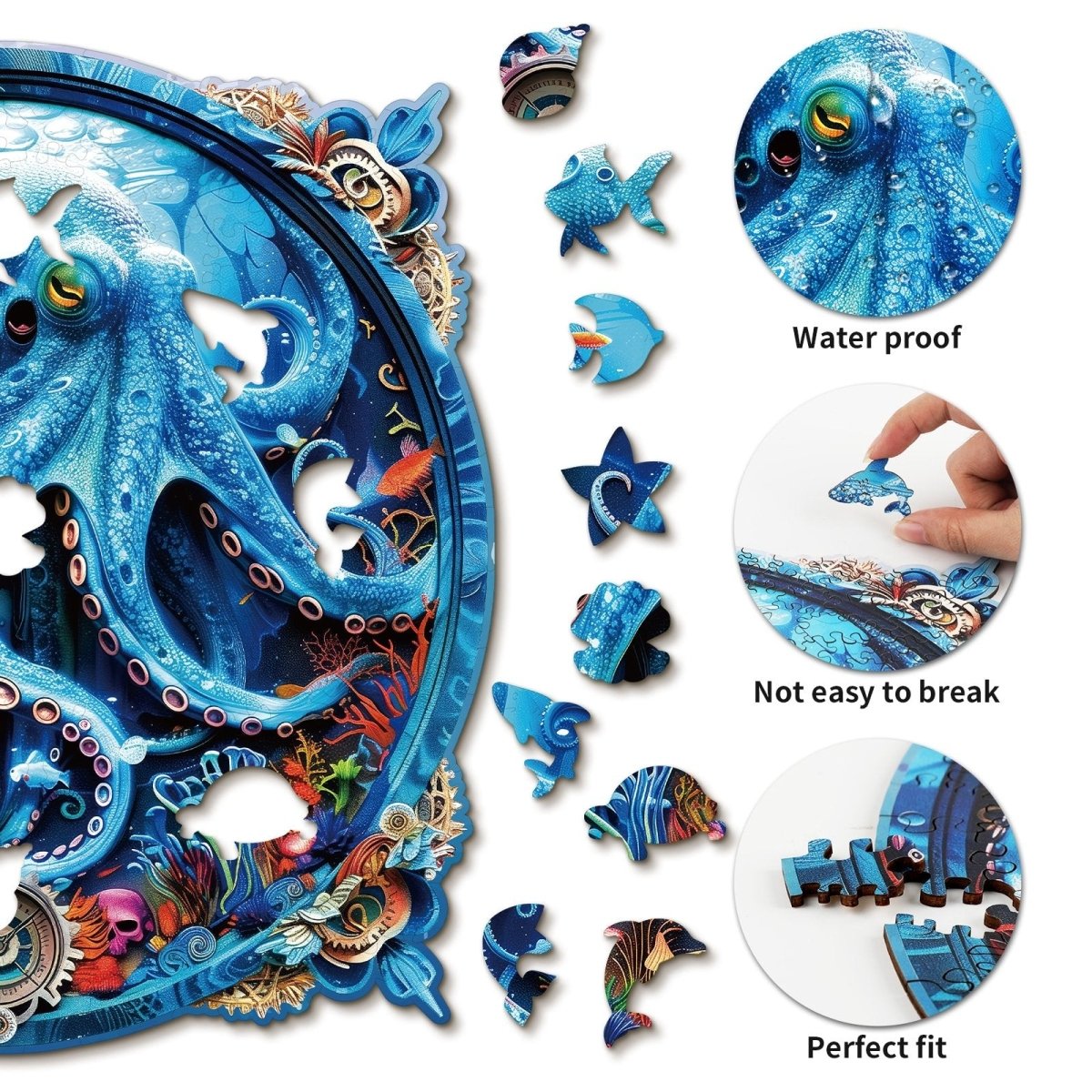 kaayee-wooden-puzzle-deep-sea-octopus-holzpuzzle-medium image 2
