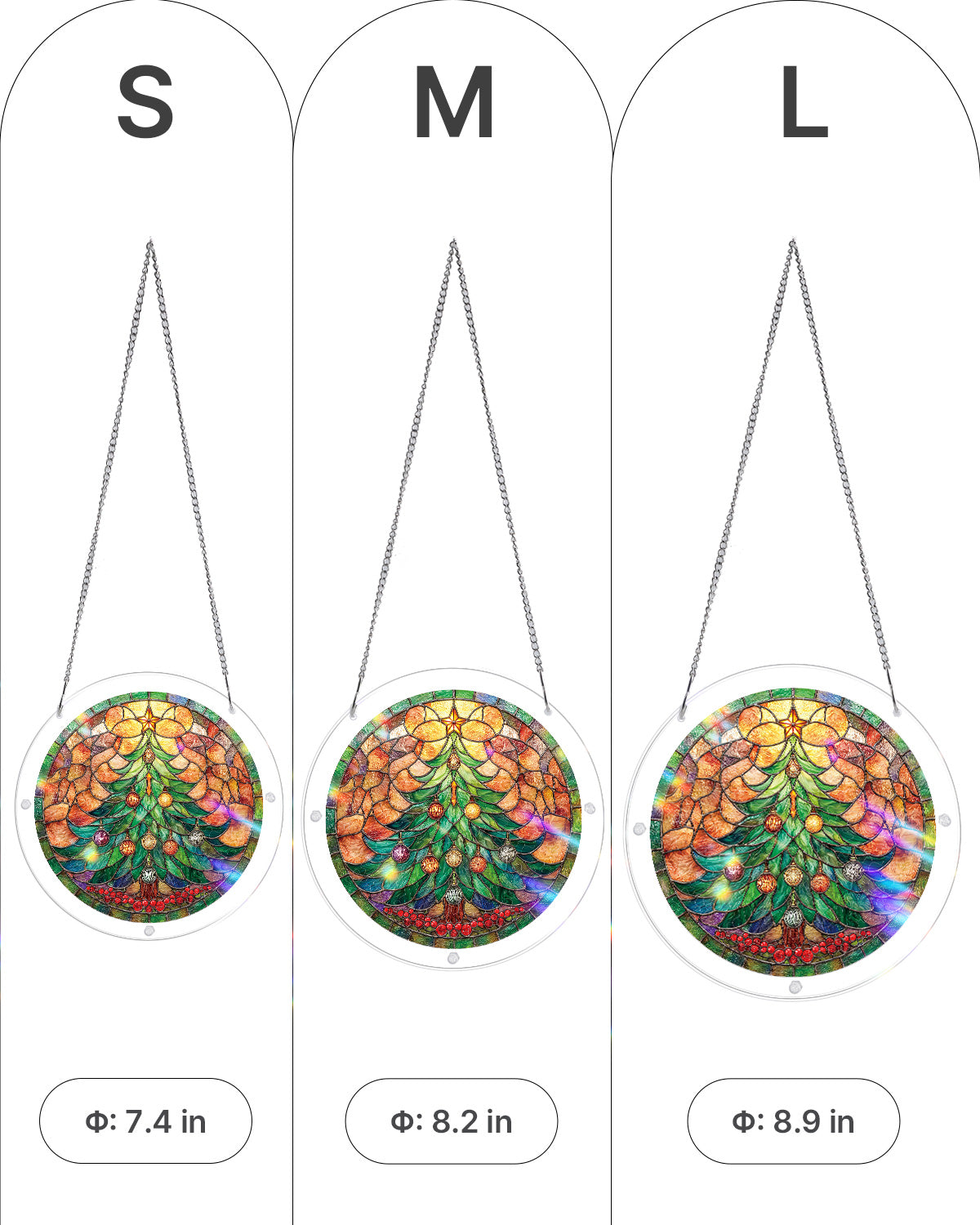 kaayee-christmas-glow-tree-suncatcher-medium-fensterbild image 5