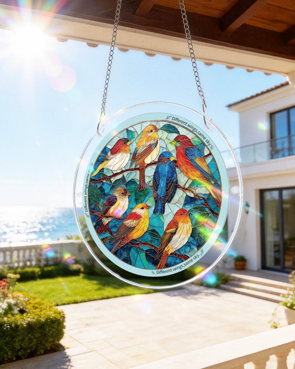 kaayee-suncatcher-puzzle-feather-haven-fensterbild-small-acryl image 5