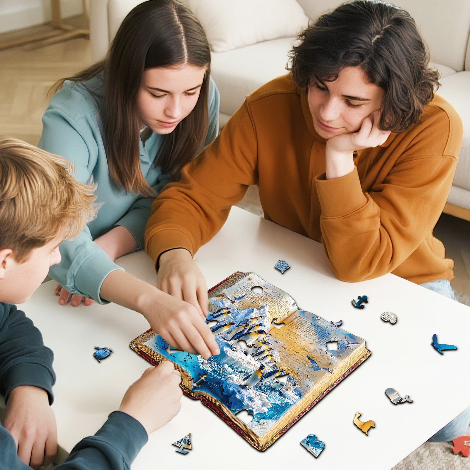 kaayee-wooden-puzzle-penguins-frozen-tale-holzpuzzle-medium-pinguin image 7