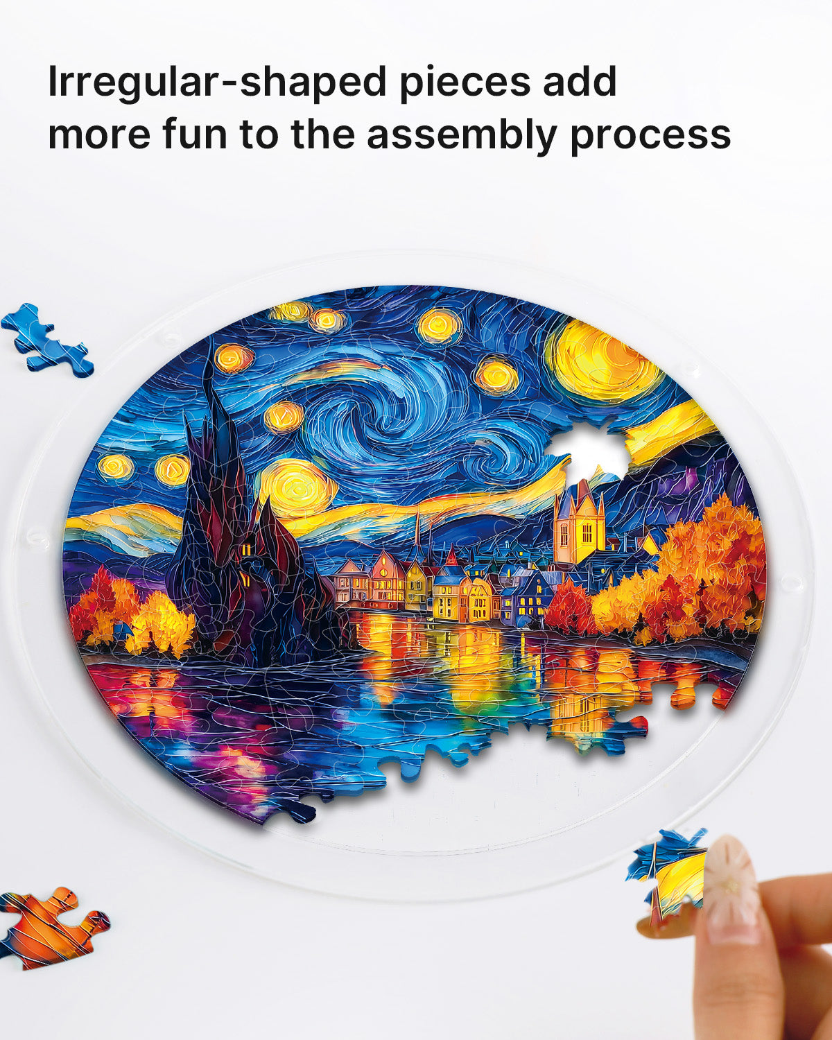 kaayee-suncatcher-starlit-village-acrylpuzzle-fensterbild-large image 2