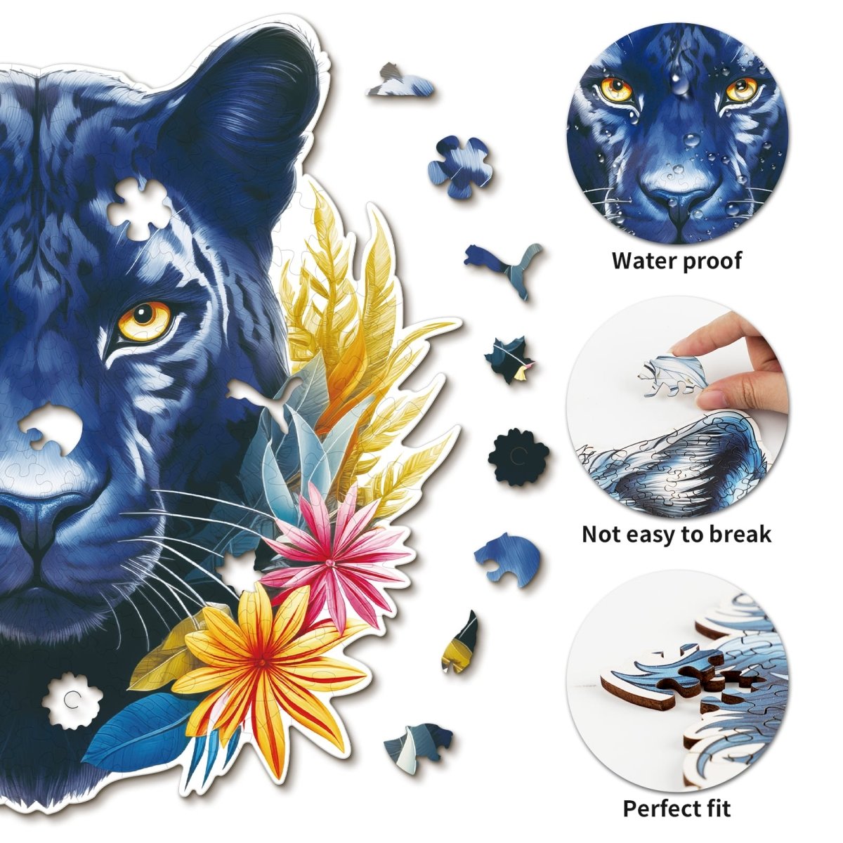 kaayee-wooden-puzzle-resolute-black-panther-holzpuzzle-medium image 2