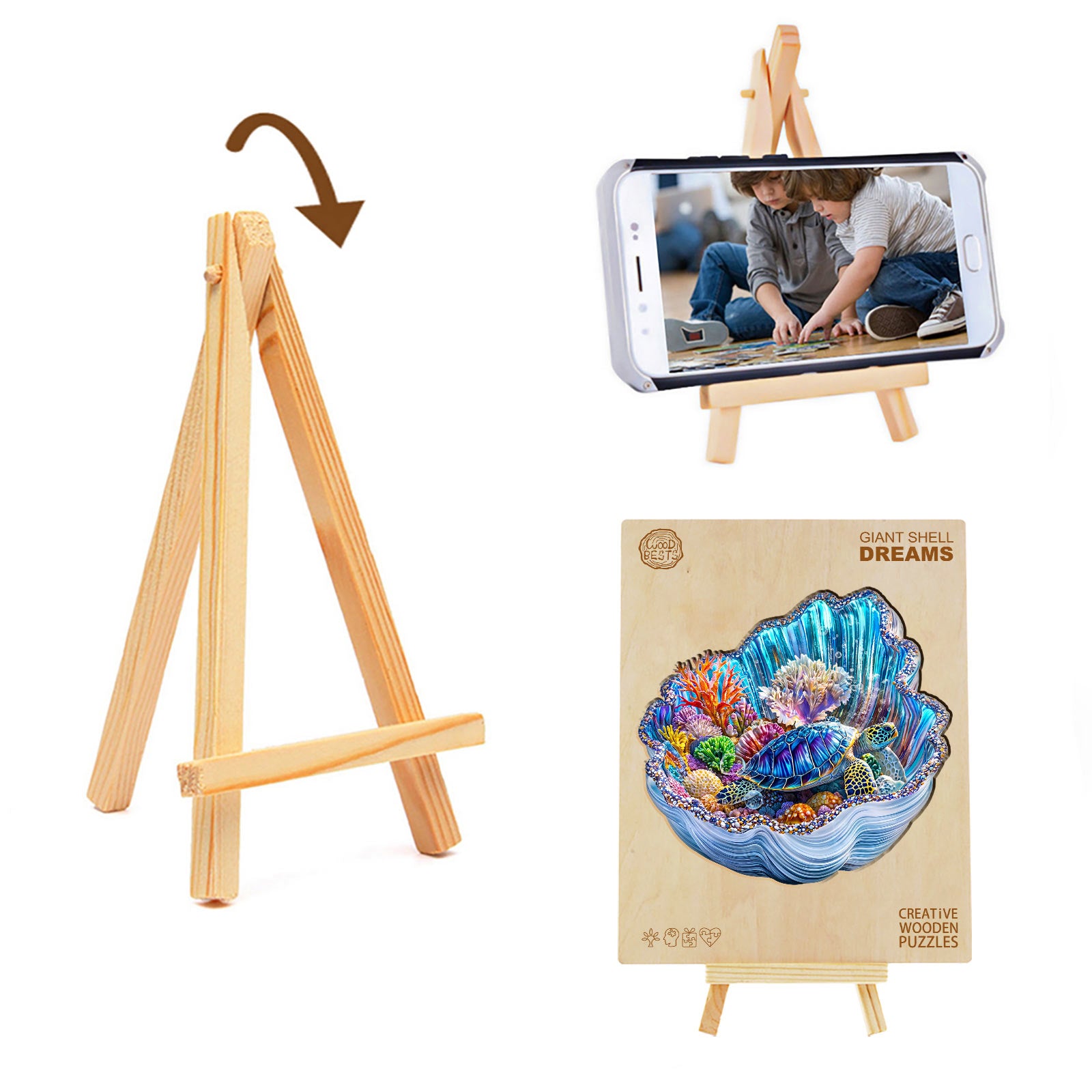 jigfoxy-seashell-ocean-holzpuzzle-s-85-teile-meer image 3