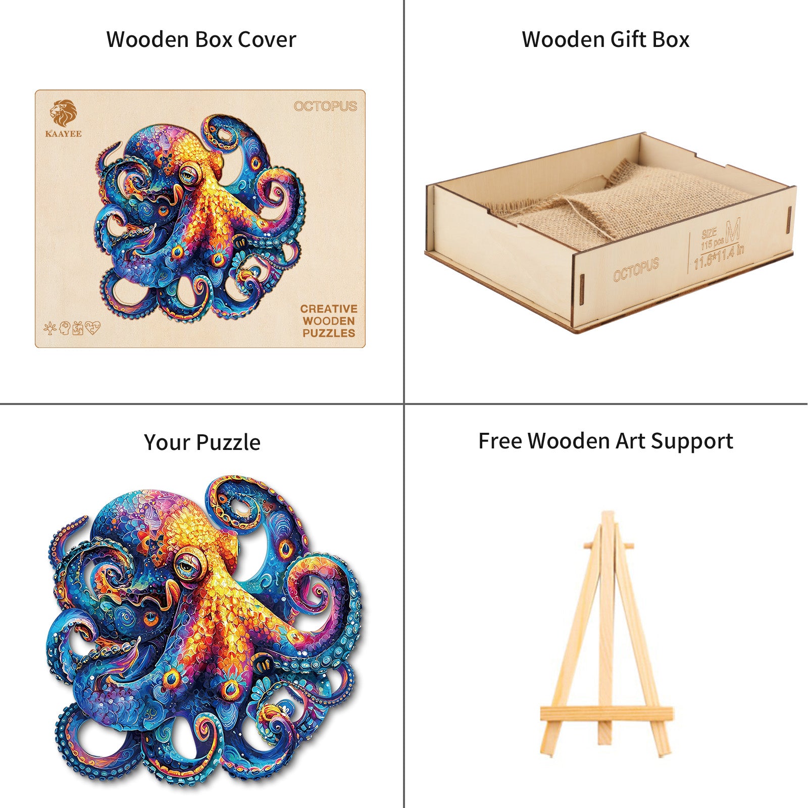 kaayee-wooden-puzzle-octopus-holzpuzzle-klein-tiermotiv-oktopus image 4