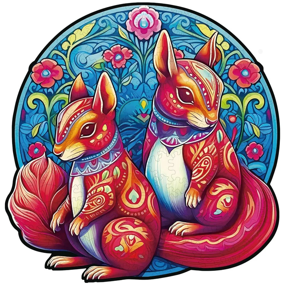kaayee-wooden-puzzle-squirrel-friends-holzpuzzle-medium image 1