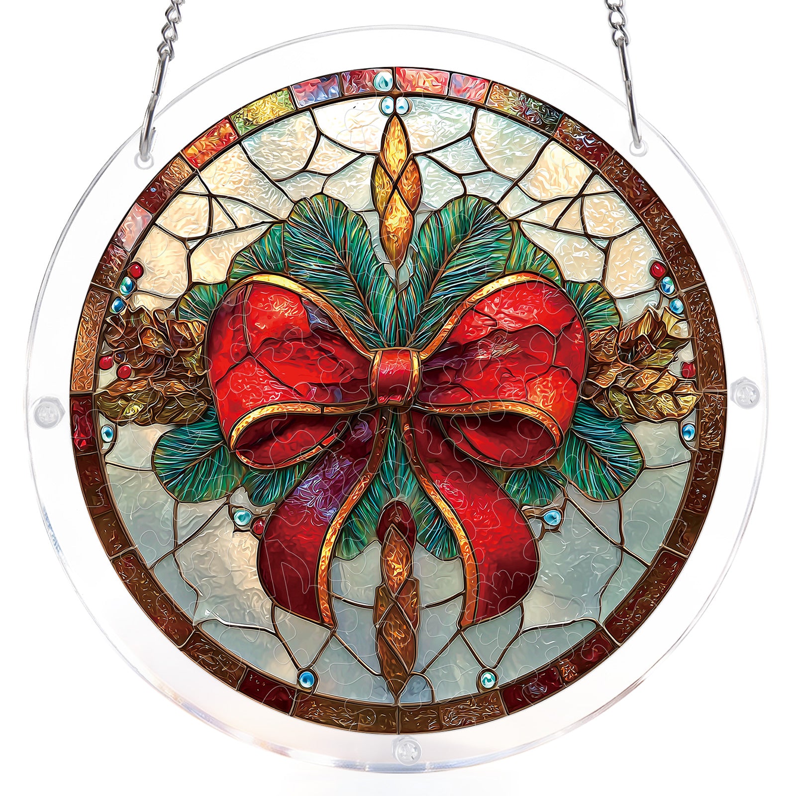 kaayee-christmas-bow-suncatcher-fensterbild-small-18-8-cm image 7