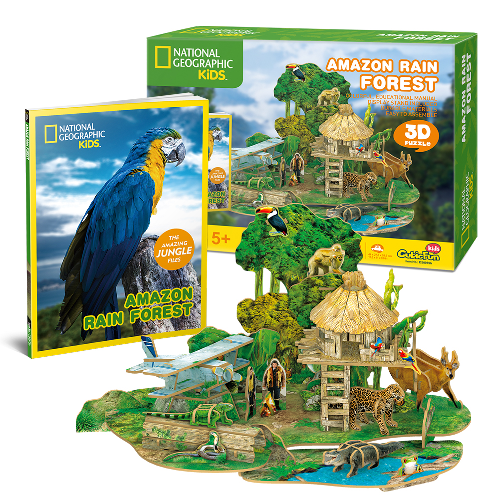cubicfun-explorer-amazon-rain-forest-ds0979h-3d-puzzle image 1