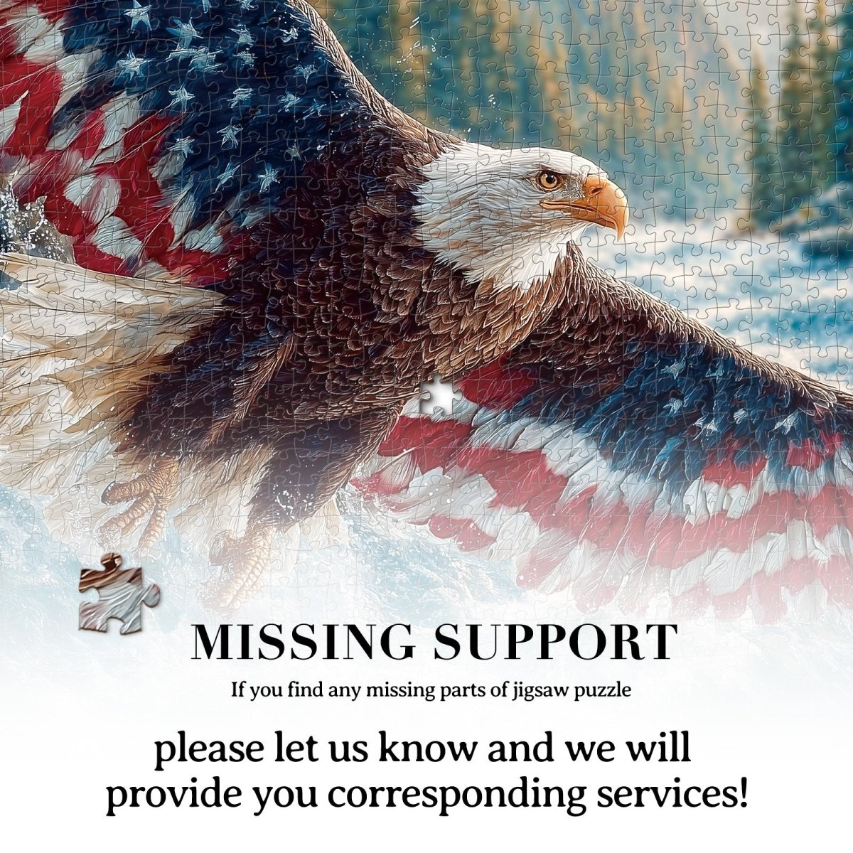 kaayee-cardboard-puzzle-flag-bald-eagle-1000-teile-eco-white image 7